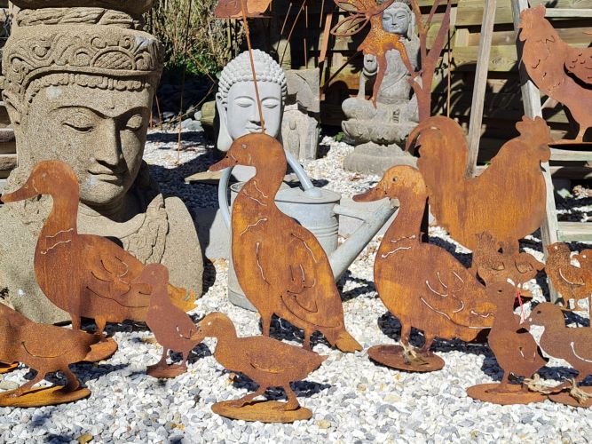 oldandnew jardin acier corten animaux