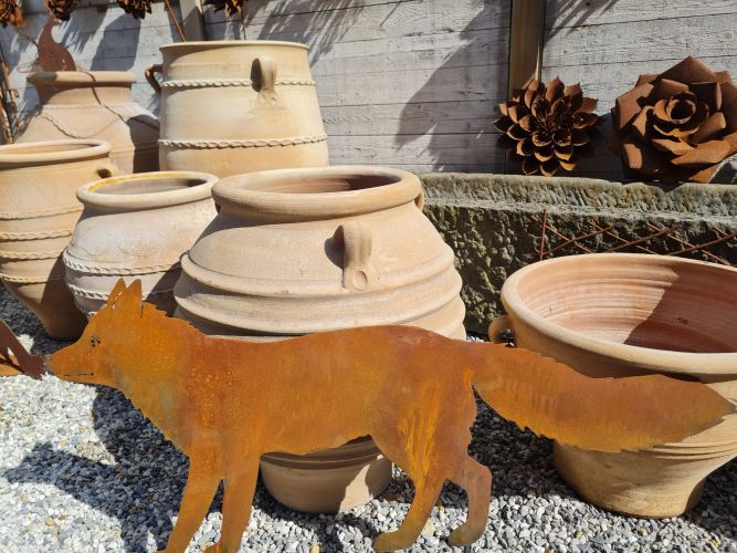 oldandnew jardin acier corten animaux