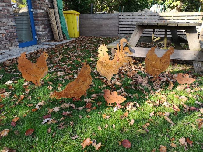 oldandnew jardin acier corten animaux