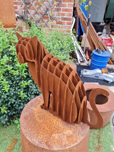 oldandnew jardin acier corten animaux